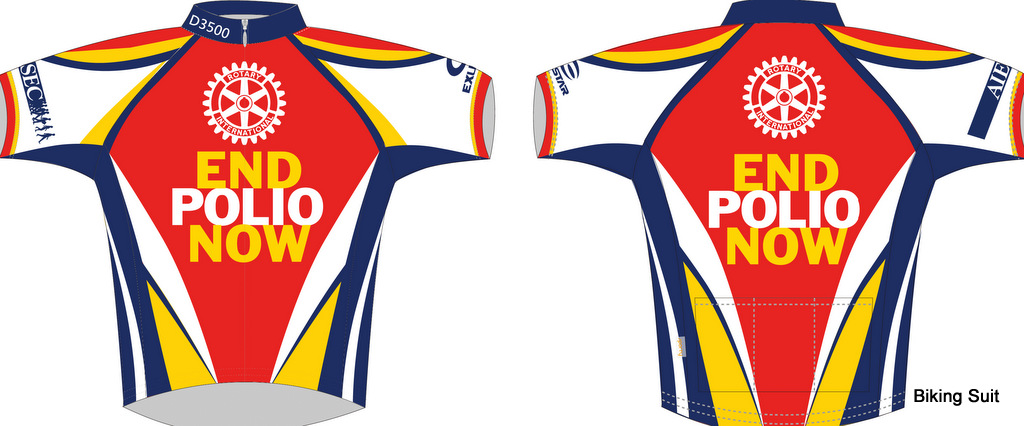 End Polio Now - Biking Suit